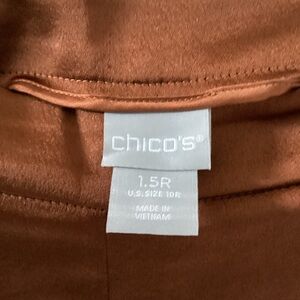 Chico’s bronze silky pants